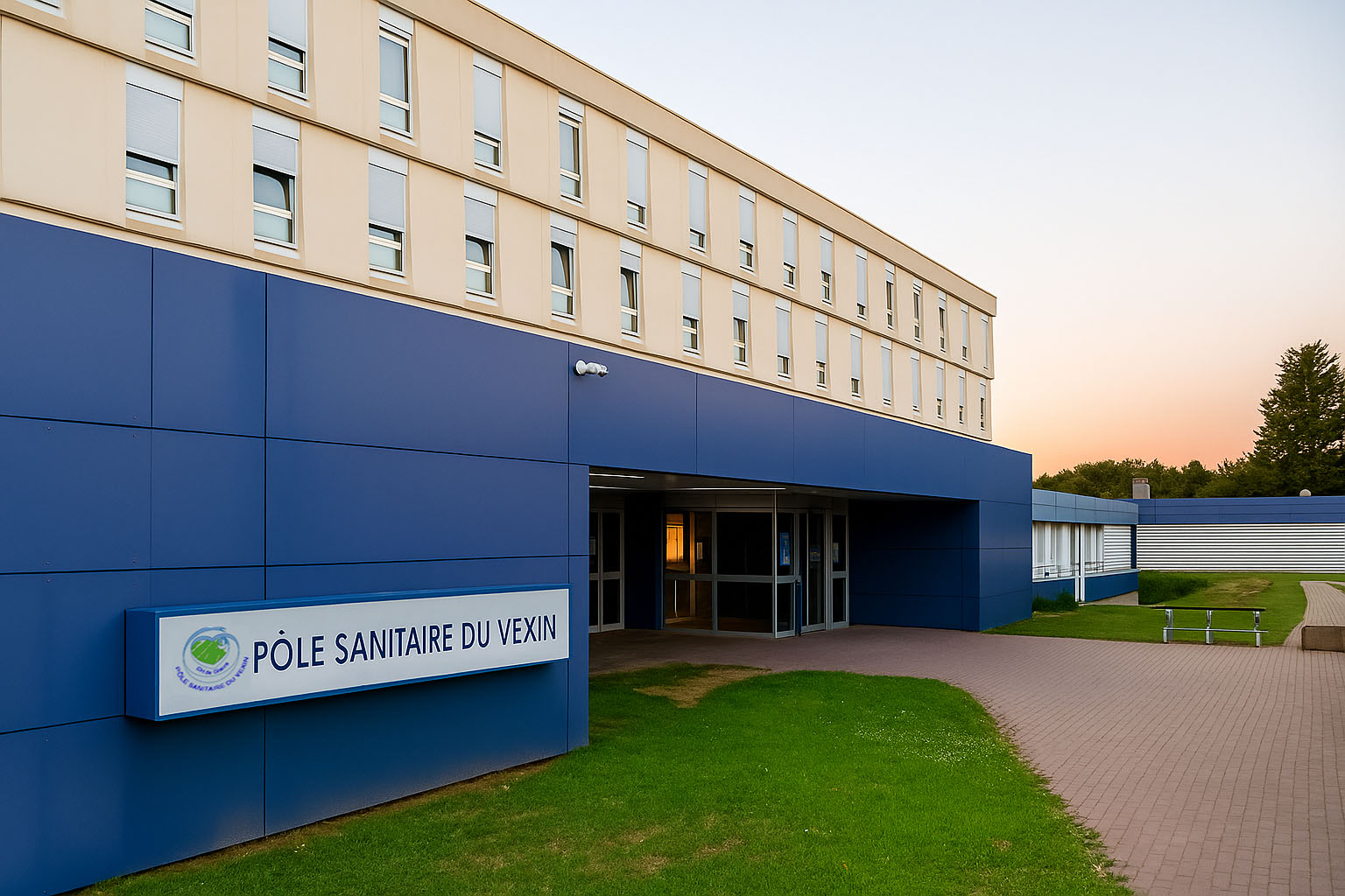 Le bâtiment du Centre Hospitalier de Gisors