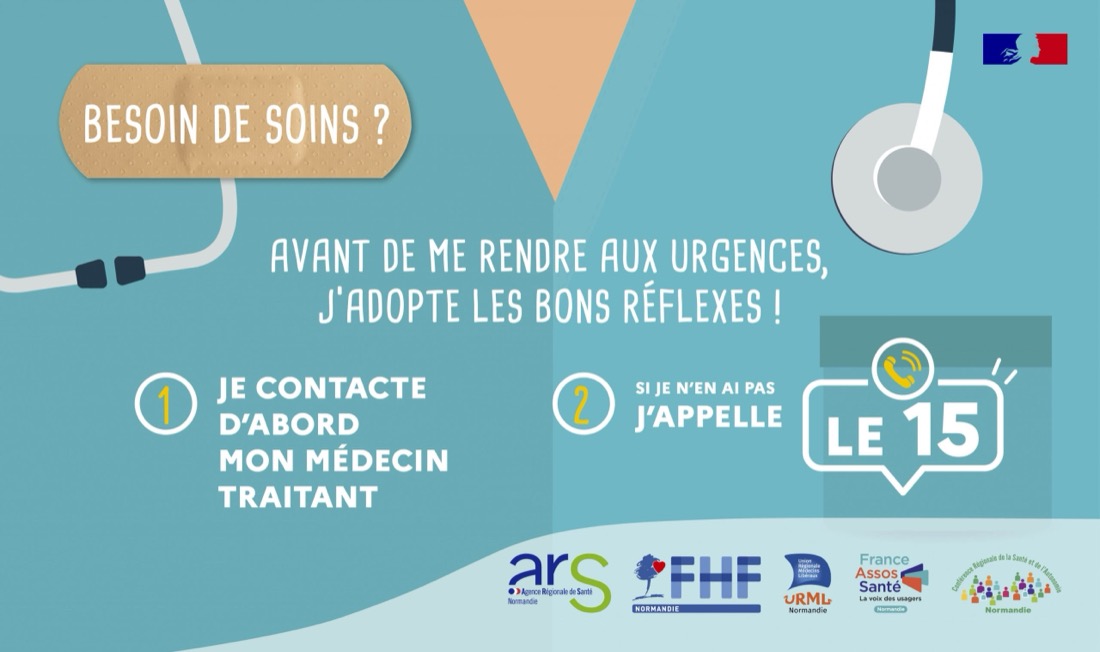 Besoin de soins ? Avant de me rendre aux urgences, j'adopte les bons réflexes !